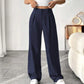 📢📢30% OFF !! ⏰ Women's High Waist Wide-Leg Pants – Belt Loops, Hidden Zipper, Flowing Fit 🌟