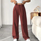 📢📢30% OFF !! ⏰ Women's High Waist Wide-Leg Pants – Belt Loops, Hidden Zipper, Flowing Fit 🌟