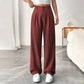 📢📢30% OFF !! ⏰ Women's High Waist Wide-Leg Pants – Belt Loops, Hidden Zipper, Flowing Fit 🌟