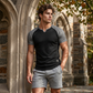 📢📢50% OFF !! ⏰Men's V-Notch Raglan Sleeve Athletic T-Shirt