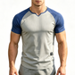 📢📢50% OFF !! ⏰Men's V-Notch Raglan Sleeve Athletic T-Shirt