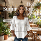 📢📢40% OFF !! ⏰Elegant Square Neck Summer Blouse