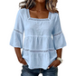 📢📢40% OFF !! ⏰Elegant Square Neck Summer Blouse