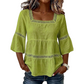 📢📢40% OFF !! ⏰Elegant Square Neck Summer Blouse