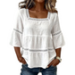 📢📢40% OFF !! ⏰Elegant Square Neck Summer Blouse