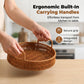 📢📢50% OFF !! ⏰ Round Imitation Rattan Serving Basket with Handles