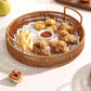 📢📢50% OFF !! ⏰ Round Imitation Rattan Serving Basket with Handles