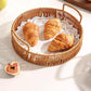 📢📢50% OFF !! ⏰ Round Imitation Rattan Serving Basket with Handles