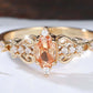 📢📢33% OFF !! ⏰Vintage Hollow Pattern Ring with Oval Rhinestone