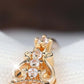📢📢33% OFF !! ⏰Vintage Hollow Pattern Ring with Oval Rhinestone