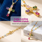 Women's Colorful Zircon Cross Pendant Necklace