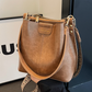 Women's Vintage Large-Capacity Shoulder Bucket Bag