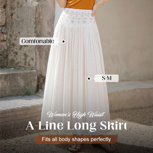 📢📢40% OFF !! ⏰Women's High Waist A-Line Long Skirt