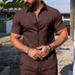 📢📢30% OFF !! ⏰Men's Casual Short Sleeve Shirt & Shorts Set