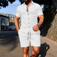 📢📢30% OFF !! ⏰Men's Casual Short Sleeve Shirt & Shorts Set