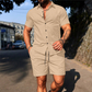 📢📢30% OFF !! ⏰Men's Casual Short Sleeve Shirt & Shorts Set