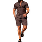 📢📢30% OFF !! ⏰Men's Casual Short Sleeve Shirt & Shorts Set