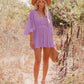 📢📢40% OFF !! ⏰Women's Lace Crochet Romper Dress with Built-in Shorts