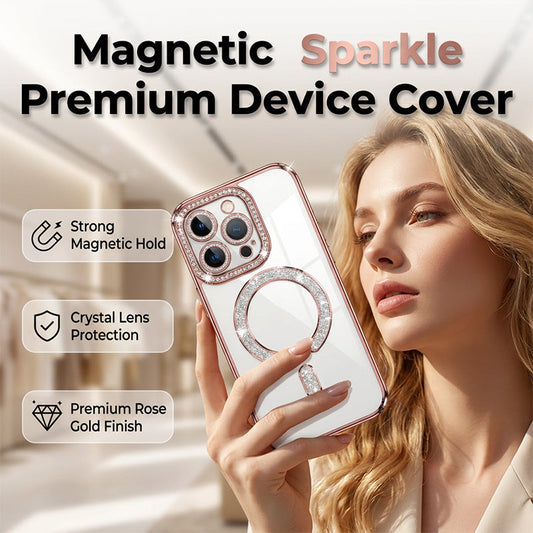 📢📢30% OFF !! ⏰Electroplated Glitter Magnetic Phone Cover