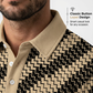 👔Men's Geometric Print Collared Shirts
