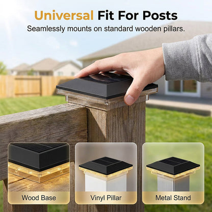 Outdoor Solar Post Cap Lights