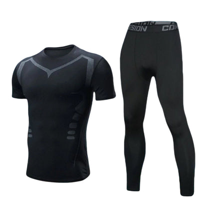 📢📢40% OFF !! ⏰Men's Quick-Dry Compression Shirt & Pants Set