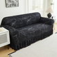 High-Stretch Sofa Slipcover – Ruffled Hem & Full Protection