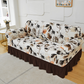 High-Stretch Sofa Slipcover – Ruffled Hem & Full Protection