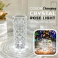 📢📢50 %  OFF !! ⏰🎁The perfect gift🎁Touching Control Rose Crystal Lamp