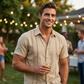 Men's Casual Short Sleeve Button-Down Shirt