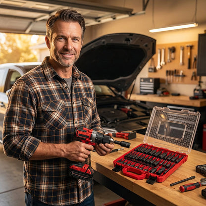 📢📢50% OFF !! ⏰55-Piece Magnetic Impact Nut Driver Set