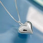 📢📢33% OFF !! ⏰Silver Plated Chubby Heart Pendant Necklace