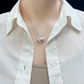 📢📢33% OFF !! ⏰Silver Plated Chubby Heart Pendant Necklace