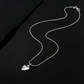 📢📢33% OFF !! ⏰Silver Plated Chubby Heart Pendant Necklace