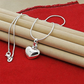 📢📢33% OFF !! ⏰Silver Plated Chubby Heart Pendant Necklace