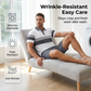 📢📢40% OFF !! ⏰Men's Two-Piece Shirt and Shorts Set – Digital Print, Athletic Fit, Wrinkle Resistant ✨