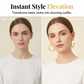 📢📢40% OFF !! ⏰Women’s Minimalist Textured Hoop Earrings Statement Round Jewelry
