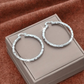 📢📢40% OFF !! ⏰Women’s Minimalist Textured Hoop Earrings Statement Round Jewelry