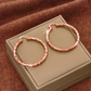 📢📢40% OFF !! ⏰Women’s Minimalist Textured Hoop Earrings Statement Round Jewelry