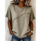 📢📢30% OFF !! ⏰Women’s Summer Top with Raw Edge Paneling