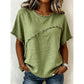 📢📢30% OFF !! ⏰Women’s Summer Top with Raw Edge Paneling