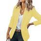 Women's Solid Color Lapel Blazer Jacket