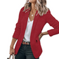 Women's Solid Color Lapel Blazer Jacket