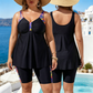 📢📢30% OFF !! ⏰Women's Flowy Tankini Top and Shorts Bathing Suit
