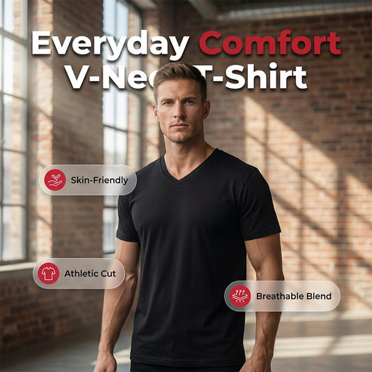 📢📢50% OFF !! ⏰Men's Classic Casual  V-Neck T-Shirt