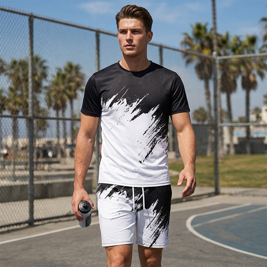 📢📢40% OFF !! ⏰Men’s Summer Dynamic Print Casual Set