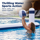 📢📢40% OFF !! ⏰Inflatable Rocket Ship Water Volleyball Net Set