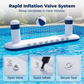 📢📢40% OFF !! ⏰Inflatable Rocket Ship Water Volleyball Net Set