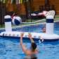 📢📢40% OFF !! ⏰Inflatable Rocket Ship Water Volleyball Net Set