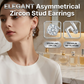 Women's Asymmetric Zirconia Star Nebula Earrings